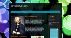 Desktop Screenshot of baroque-music.com