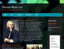 Tablet Screenshot of baroque-music.com